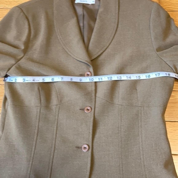 Vintage cropped Blazer with Shoulder Pads Size 10 - Picture 7 of 9